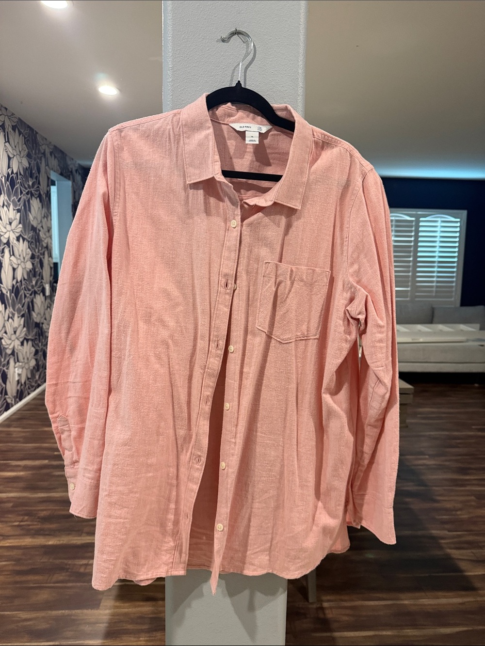 Old Navy Pink Women's Flannel Shirt